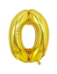 0 Rakam Folyo Balon Gold 100 cm