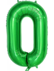 0 Rakam Folyo Balon Koyu Yeşil 80 cm