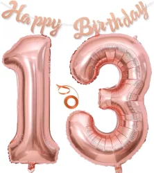 0 Rakam Folyo Balon Rose Gold 76 cm - 7