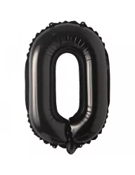 0 Rakam Folyo Balon Siyah 76 cm