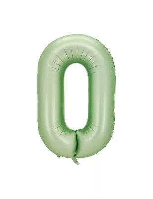 0 Rakam Folyo Balon Su Yeşili 76 cm - 1