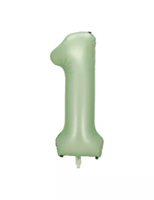 1 Rakam Folyo Balon Su Yeşili 76 cm - 1