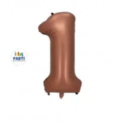 1 Rakam Kahverengi Rakam Folyo Balon