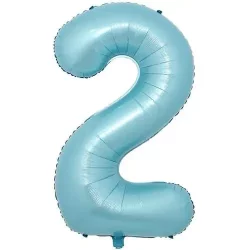 2 Rakam Folyo Balon Açık Mavi 76 cm