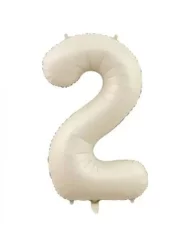2 Rakam Folyo Balon Bej 76 cm