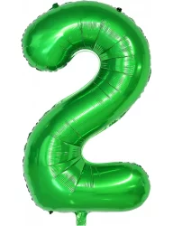 2 Rakam Folyo Balon Koyu Yeşil 80 cm