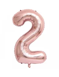 2 Rakam Folyo Balon Rose Gold 76 cm