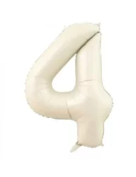 4 Rakam Folyo Balon Bej 76 cm