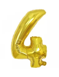 4 Rakam Folyo Balon Gold 100 cm