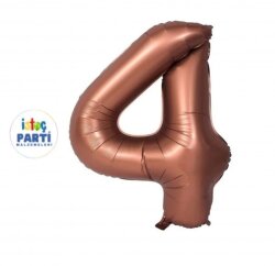 4 Rakam Folyo Balon Kahverengi 76cm