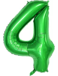 4 Rakam Folyo Balon Koyu Yeşil 80 cm
