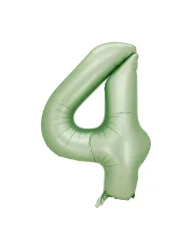 4 Rakam Folyo Balon Su Yeşili 76 cm