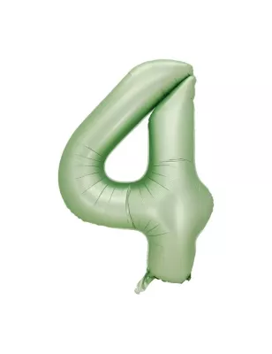 4 Rakam Folyo Balon Su Yeşili 76 cm - 1