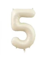 5 Rakam Folyo Balon Bej 76 cm