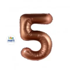 5 Rakam Folyo Balon Kahverengi 76cm