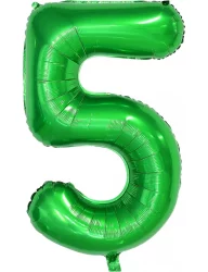5 Rakam Folyo Balon Koyu Yeşil 80 cm