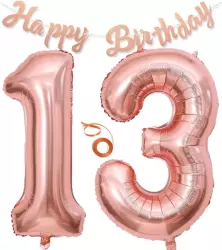 5 Rakam Folyo Balon Rose Gold 76 cm - 4