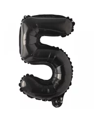 5 Rakam Folyo Balon Siyah 76 cm