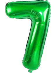7 Rakam Folyo Balon Koyu Yeşil 80 cm
