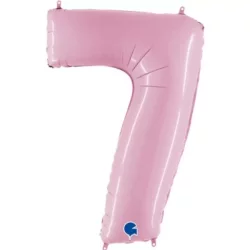 7 Rakam Folyo Balon Pembe 76 cm