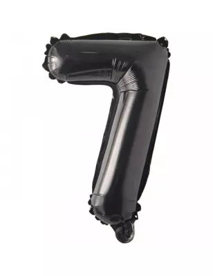 7 Rakam Folyo Balon Siyah 76 cm - 1