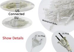 Yıldız Desenli Perde LED Işık – 8 Fonksiyonlu  - 7