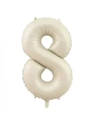 8 Rakam Folyo Balon Bej 76 cm