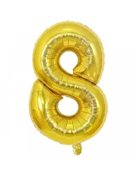 8 Rakam Folyo Balon Gold 100 cm