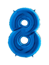 8 Rakam Folyo Balon Koyu Mavi 100 cm