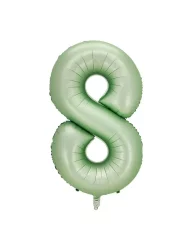 8 Rakam Folyo Balon Su Yeşili 76 cm