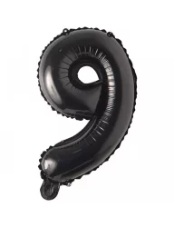 9 Rakam Folyo Balon Siyah 76 cm