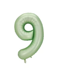 9 Rakam Folyo Balon Su Yeşili 76 cm