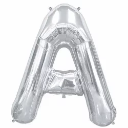 A Harfi Folyo Balon Gümüş 40 cm