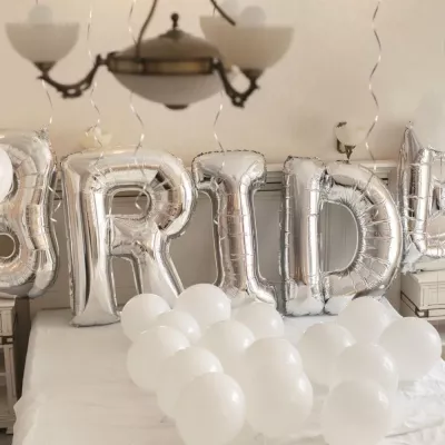 A Harfi Folyo Balon Gümüş 40 cm - 7
