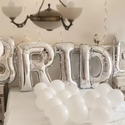 A Harfi Folyo Balon Gümüş 40 cm - 4
