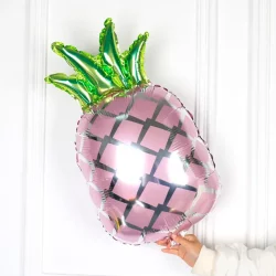 Ananas Folyo Balon Pembe 60 cm