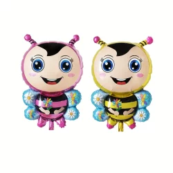 Arı Maya Folyo Balon Sarı-Pembe 2'li Set