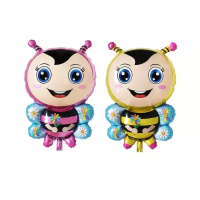 Arı Maya Folyo Balon Sarı-Pembe 2'li Set - 1