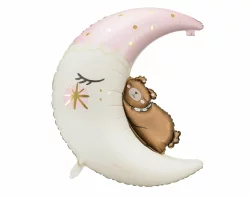 Ayılı Ay Folyo Balon