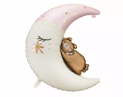 Ayılı Ay Folyo Balon - 1