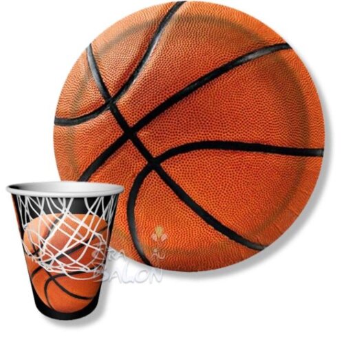 Basketbol Temalı Tabak ve Bardak Seti - 1