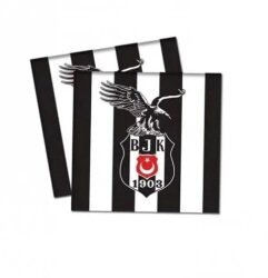 Beşiktaş Siyah Beyaz Lisanslı Peçete