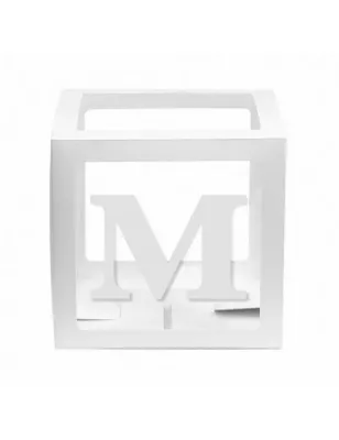 Beyaz Balon Kutusu + M Harfi - 4