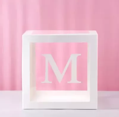 Beyaz Balon Kutusu + M Harfi - 1