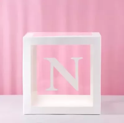 Beyaz Balon Kutusu + N Harfi - 1