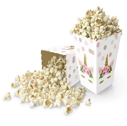 Beyaz Unicorn Detaylı Mısır Kutusu 8'li - 1