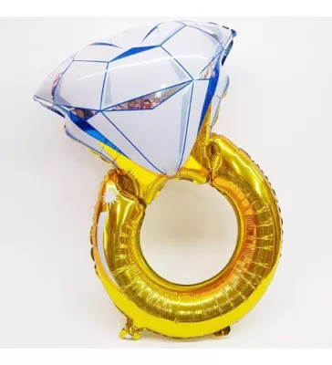Bride To Be Yüzük Folyo Balon Gold 75 cm - 1