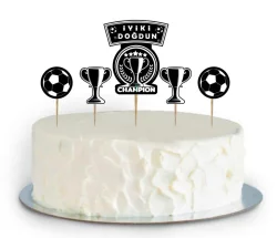 Champion Siyah Beyaz Cupcake Süsü