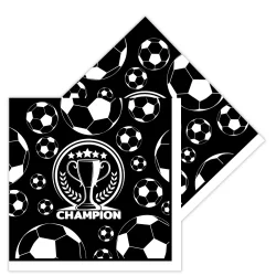 Champion Siyah Beyaz Peçete