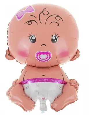 Cinsiyet Bebek Folyo Balon Pembe - 1